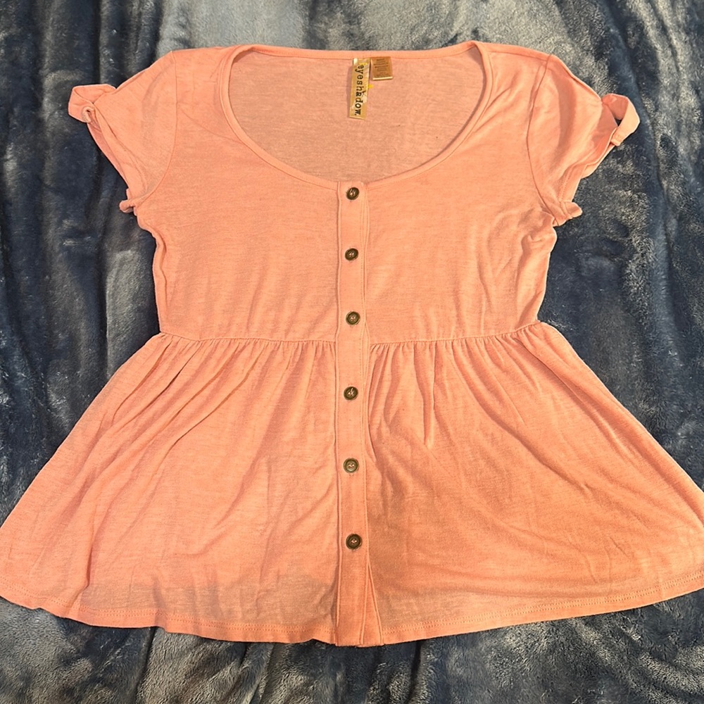 Short sleeve button up dress shirt